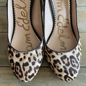 Sam Edelman Animal Print Block Heel size8.5